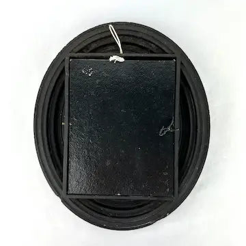 Rare Gutta Percha Oval Picture Frame