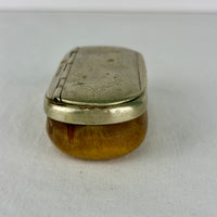 1916 Swedish Horn Snuff Box, Signed Pål Olsson, Vånga