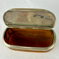 1916 Swedish Horn Snuff Box, Signed Pål Olsson, Vånga