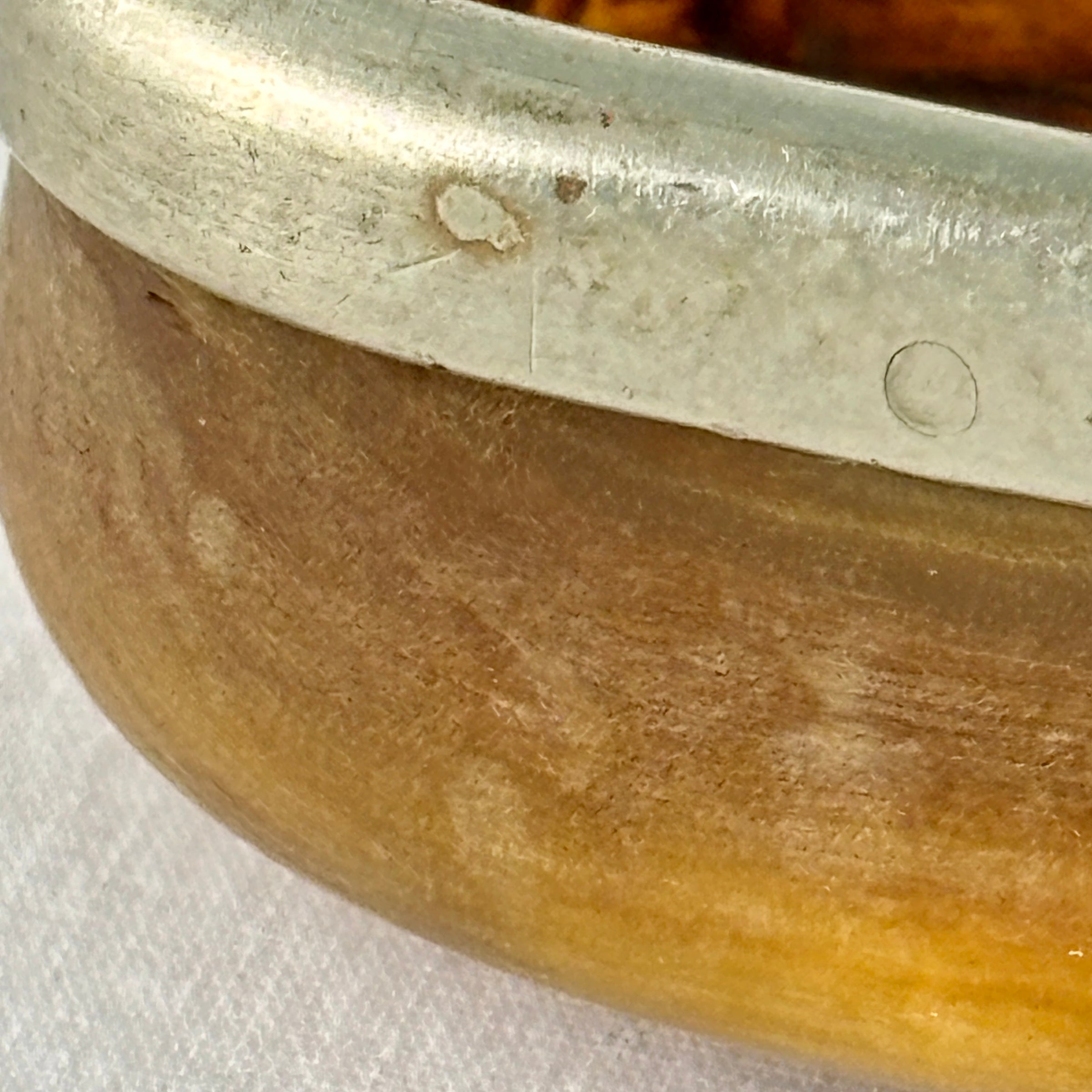 1916 Swedish Horn Snuff Box, Signed Pål Olsson, Vånga