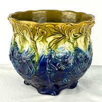 Art Nouveau Majolica Jardiniere Belgian/French c. 1890-1905