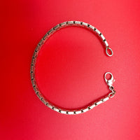 Sterling Silver Box Chain Bracelet
