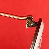 Aksel Holmsen Enamel Rose Brooch