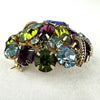 Large Vintage Watermelon Rhinestone Brooch