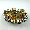 Large Vintage Watermelon Rhinestone Brooch