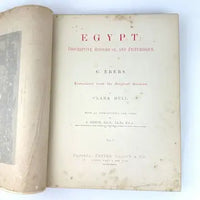 Late 1800’s 1St Edition Picturesque Egypt by G Ebers