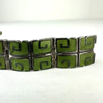 Margot de Taxco Champleve Enamel Bracelet