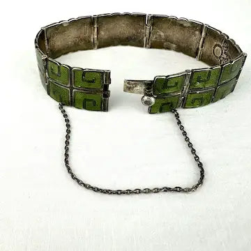 Margot de Taxco Champleve Enamel Bracelet