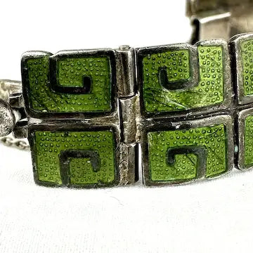 Margot de Taxco Champleve Enamel Bracelet