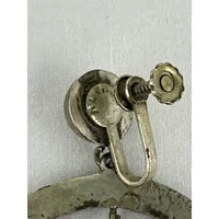 Mexican Sterling Silver Mid Century Mod Earrings