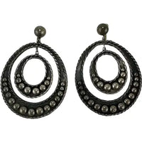 Mexican Sterling Silver Mid Century Mod Earrings