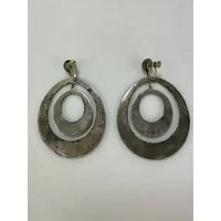 Mexican Sterling Silver Mid Century Mod Earrings