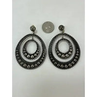 Mexican Sterling Silver Mid Century Mod Earrings
