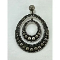 Mexican Sterling Silver Mid Century Mod Earrings