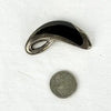 Mid Century Enrique Ledesma Sterling Silver Obsidian Brooch