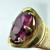 Midcentury 14k Gold Ruby Ring Size 6.25
