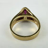 Midcentury 14k Gold Ruby Ring Size 6.25