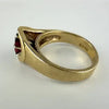 Midcentury 14k Gold Ruby Ring Size 6.25