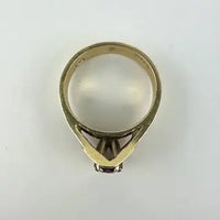Midcentury 14k Gold Ruby Ring Size 6.25