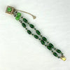 Miriam Haskell Green Gripoix Glass Bracelet