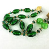 Miriam Haskell Green Gripoix Glass Bracelet