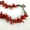Native American Natural Red Branch Coral Necklace
