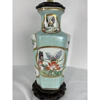 Pair of Vintage Chinese Porcelain Chinoiserie Lamps
