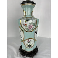 Pair of Vintage Chinese Porcelain Chinoiserie Lamps