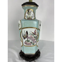 Pair of Vintage Chinese Porcelain Chinoiserie Lamps