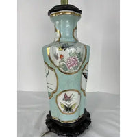 Pair of Vintage Chinese Porcelain Chinoiserie Lamps