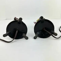 Pair of Vintage Table Lamps with Amethyst Drops and Czech Bead Covers