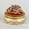 Retired Joan Rivers Floral Brooch and Trinket Box