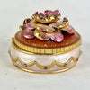 Retired Joan Rivers Floral Brooch and Trinket Box