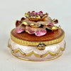 Retired Joan Rivers Floral Brooch and Trinket Box