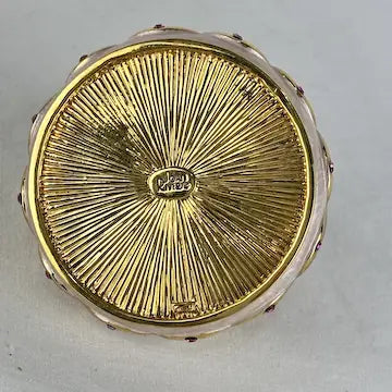 Retired Joan Rivers Floral Brooch and Trinket Box