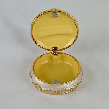Retired Joan Rivers Floral Brooch and Trinket Box