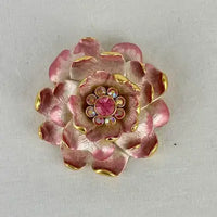 Retired Joan Rivers Floral Brooch and Trinket Box