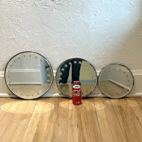 Set of 3 Etched Starburst Mirrors 14”, 12” & 10”