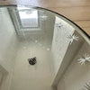 Set of 3 Etched Starburst Mirrors 14”, 12” & 10”