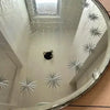 Set of 3 Etched Starburst Mirrors 14”, 12” & 10”