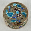 Set of Three Chinese Miniature Enameled Pill Boxes