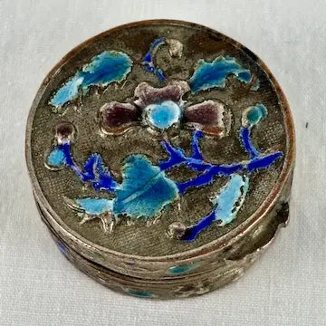 Set of Three Chinese Miniature Enameled Pill Boxes