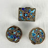 Set of Three Chinese Miniature Enameled Pill Boxes