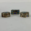 Set of Three Chinese Miniature Enameled Pill Boxes