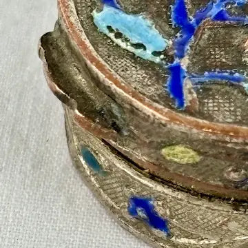 Set of Three Chinese Miniature Enameled Pill Boxes