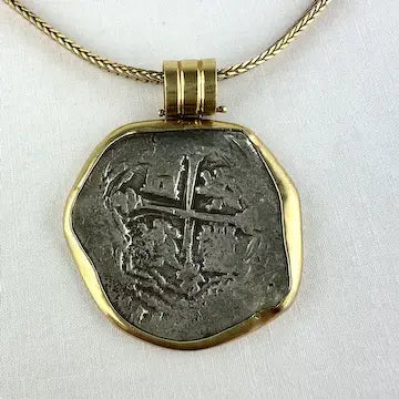 Spanish Reale Treasure Necklace in 14k and 18k Gold and Silver