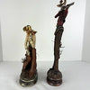 Unique Pair of Vintage Cowboy Sculptures