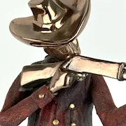 Unique Pair of Vintage Cowboy Sculptures