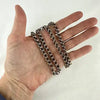 Victorian 10k Rose Gold Chunky Link Chain Necklace 20”