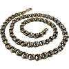 Victorian 10k Rose Gold Chunky Link Chain Necklace 20”